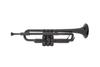 pInstruments pTrumpet Bb Plastic Wind Made of Lightweight and Durable ABS with Antibacterial Black and Carrying Bag Instrument, Bio-Coated Coating,