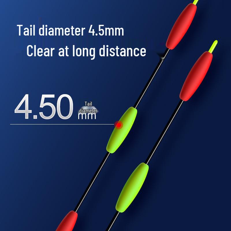 High Sensitivity Thickened Lead-Free Fishing Float for Crucian Carp - Eye-Catching, Self-Standing Design for Big Fish