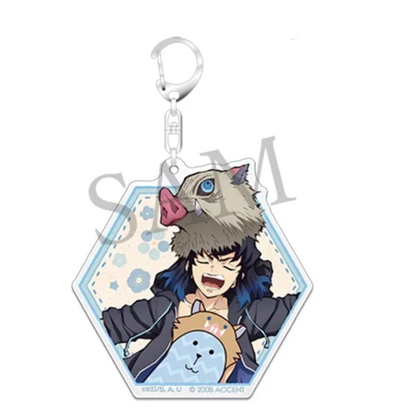 Demon Slayer Acrylic Keychain Tanjiro Immortal River Butterfly Shinobu Zenitsu Anime Peripheral Character Model Birth Date Present