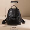 Women's Large Soft Leather Backpack - Casual Travel & College Bag