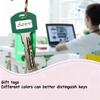 20/10pcs Multicolor Flower-Shaped Silicone Keycaps with Labeled Key Covers - Coded Durable Key Protectors Keychain Organizers