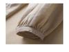 Women's Loose Fit Lantern Sleeve Cotton Linen Blouse - Babydoll Design, Nine-Point Sleeve, Solid Color Fashion Shirt 803