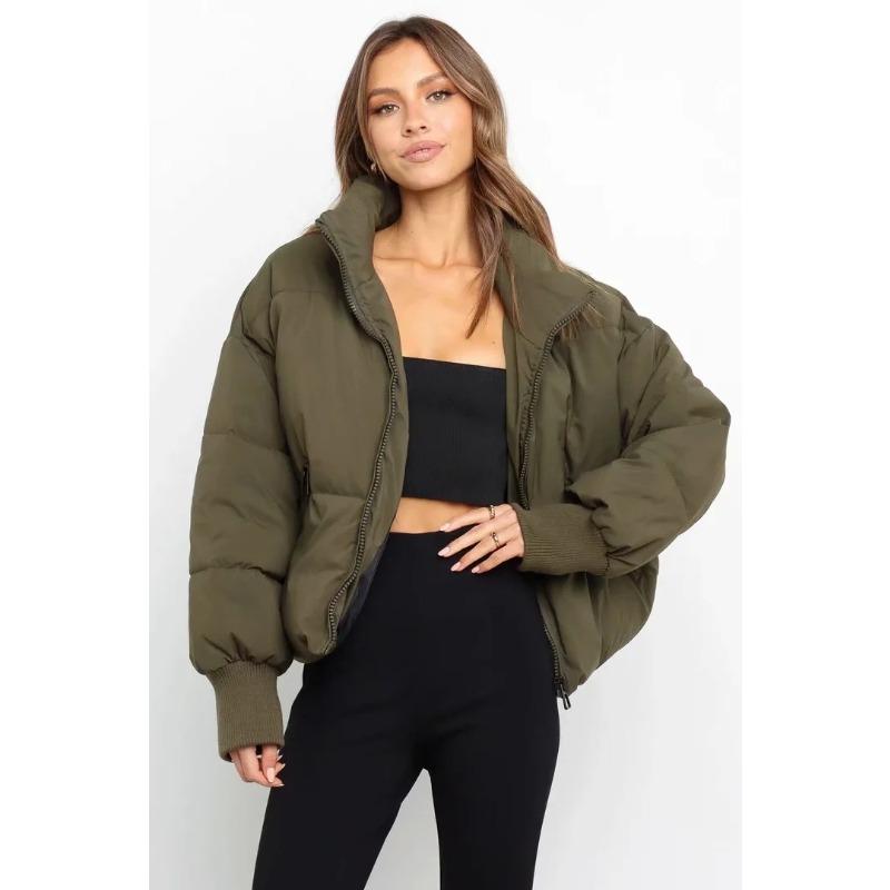 Loose and Slim Warm Bread Jacket, Short and Lazy Style, Down and Cotton Jacket for Winter