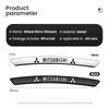 Hliníková Auto Znak Kola Ráfky Samolepka Dekorace Odznak Nálepka Styling Pro Mitsubishi Ralliart Lancer Outlander Pajero ASX Galant
