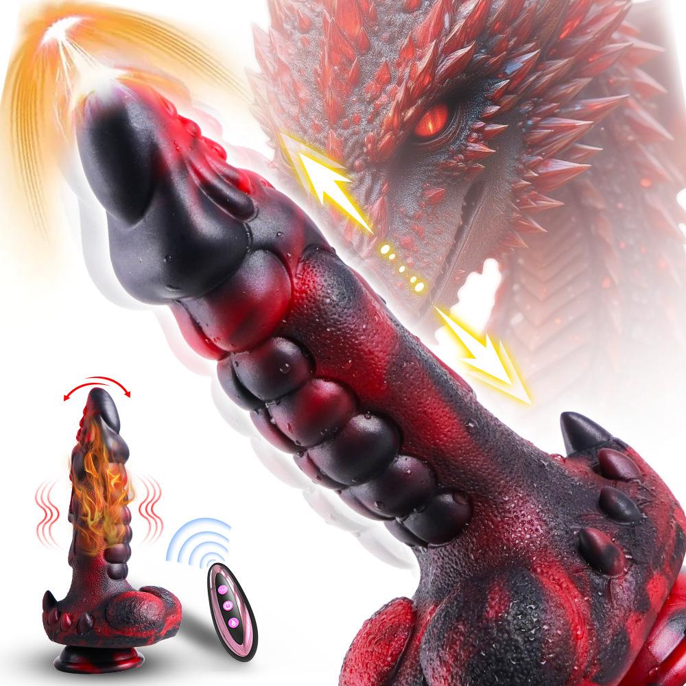 Silicone Electric Special-shaped Penis Vibrator Heated  Swinging  and Inserted Female Masturbator  Female Orgasmic Sex Toy