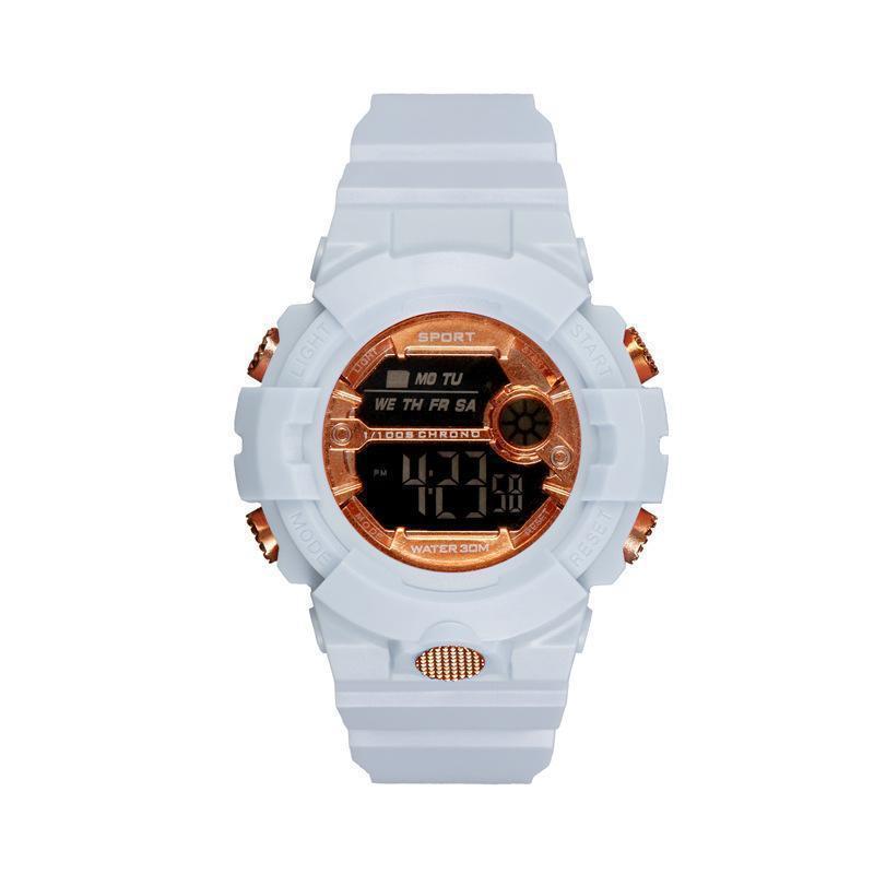 2019 Men's Trendy Waterproof Harajuku Style Matcha Green Sports Electronic Watch