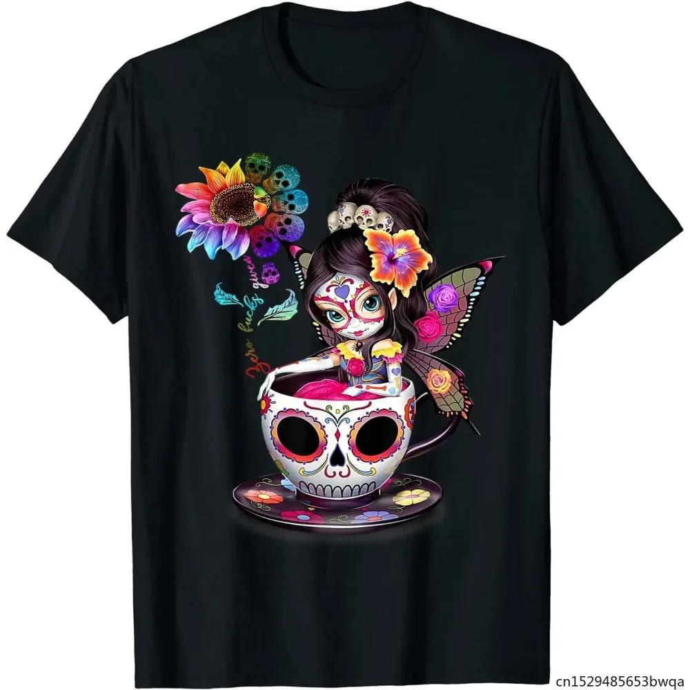 Sugar Skull Fairy in Cup T-shirt M