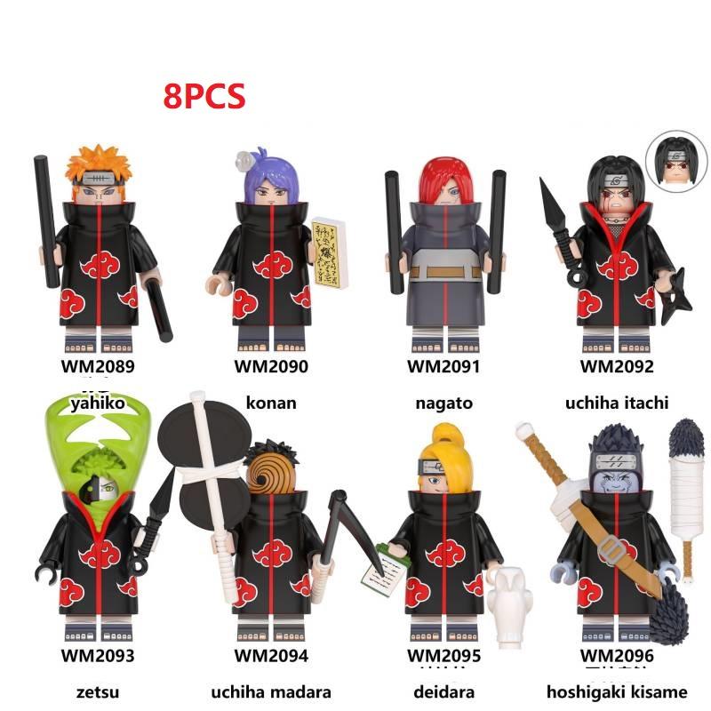 Minifigure Naruto 8pcs Building Blocks Fit Educational Toy Meaningful Children