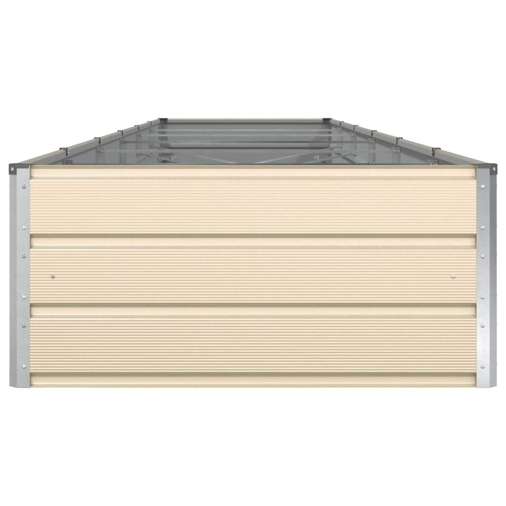 Ivory Planter Box 580 X 100 X 45 Cm Galvanized Steel