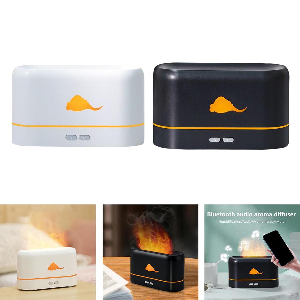 Cool Mist Humidifier Essential Oil Aroma Diffuser with Flame USB Office