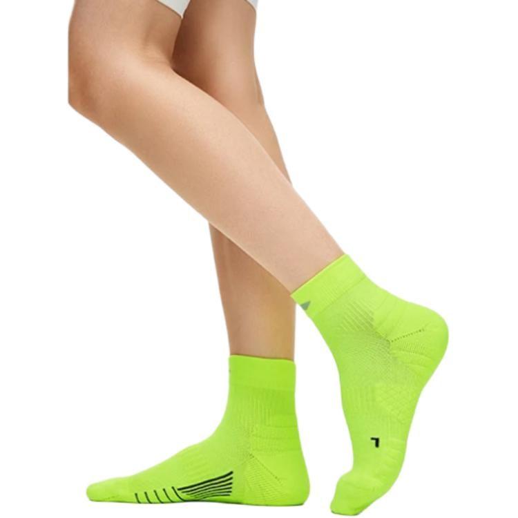 Li Ning Ankle Socks Unisex 1 Pack Fluorescent Yellow Green AWST103-6