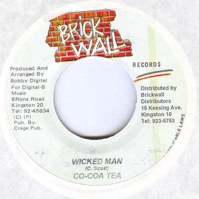 7inch Record COCOA TEA - Wicked Man NONE Brickwall Recor Jamaica Reggae, Ska & Dub Used
