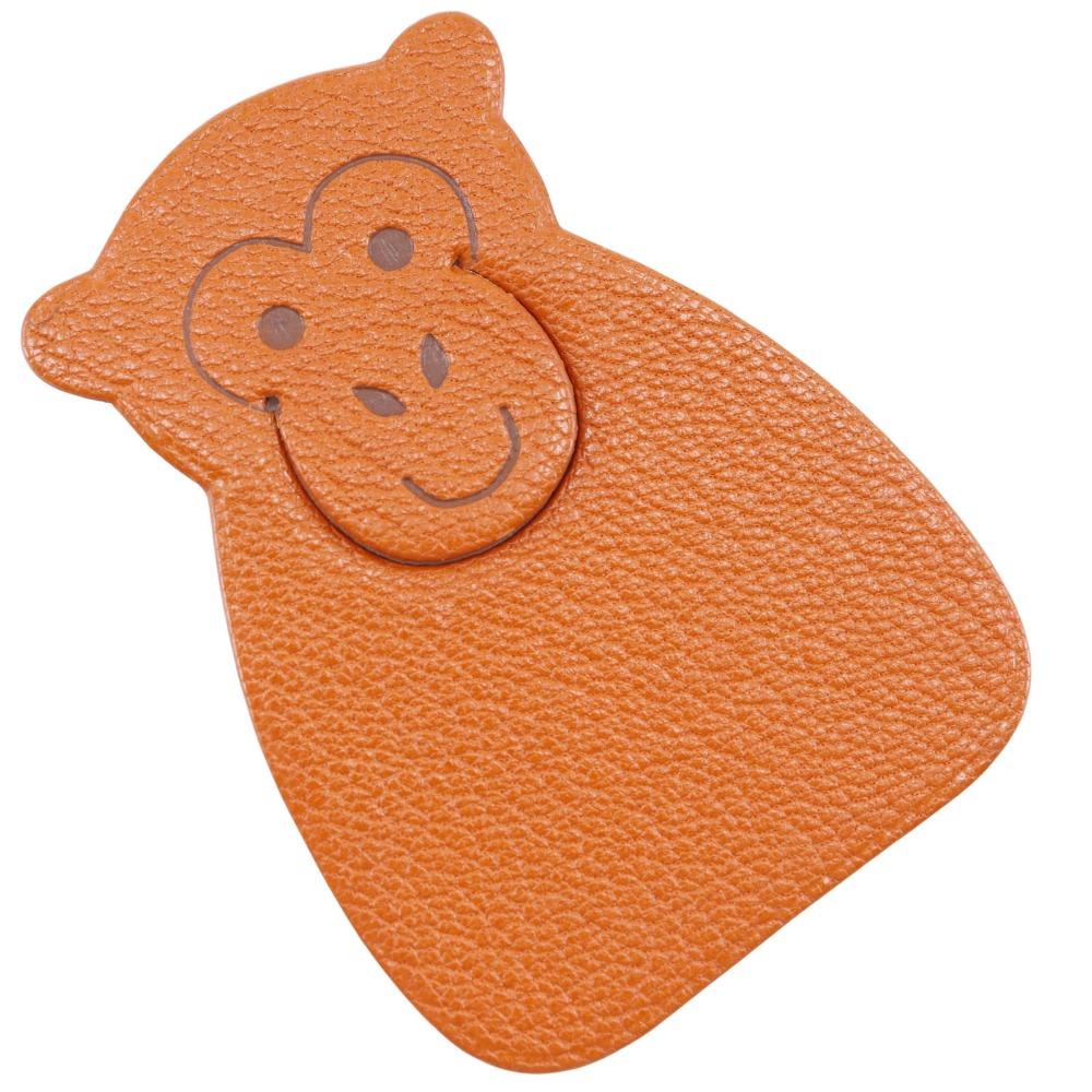 

HERMES Pikabook Monkey Other accessories Bookmark Potyron Orange Shave unisex Used