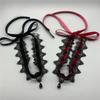 Sexy Lace Bowknot Choker Necklace for Women Gothic Collar Vintage Elegant Black Wired Short Chain Fashion Jewelry