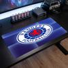 Tappetino Mouse Tema Rangers FC, Design Logo Calcio Tappetino da Scrivania XXL per Gaming Antiscivolo Tappetino Mouse per Computer