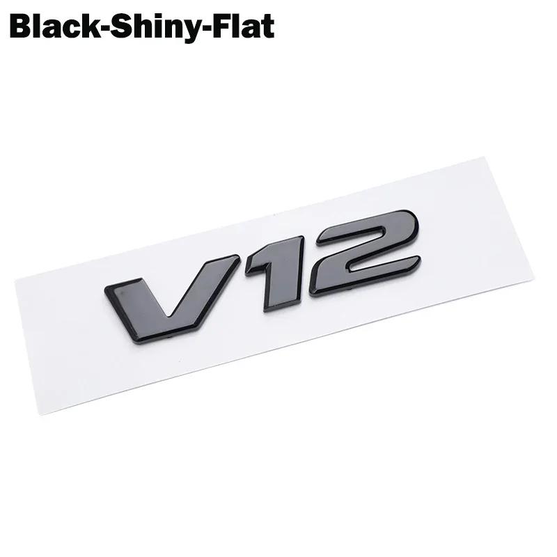 OTOKIT 3D ABS Chrome Letters Car Fender Badge Sticker V12 Emblem Logo For Mercedes Maybach S600 W222 S500 W140 CL600 M275 CLS63 hgg0