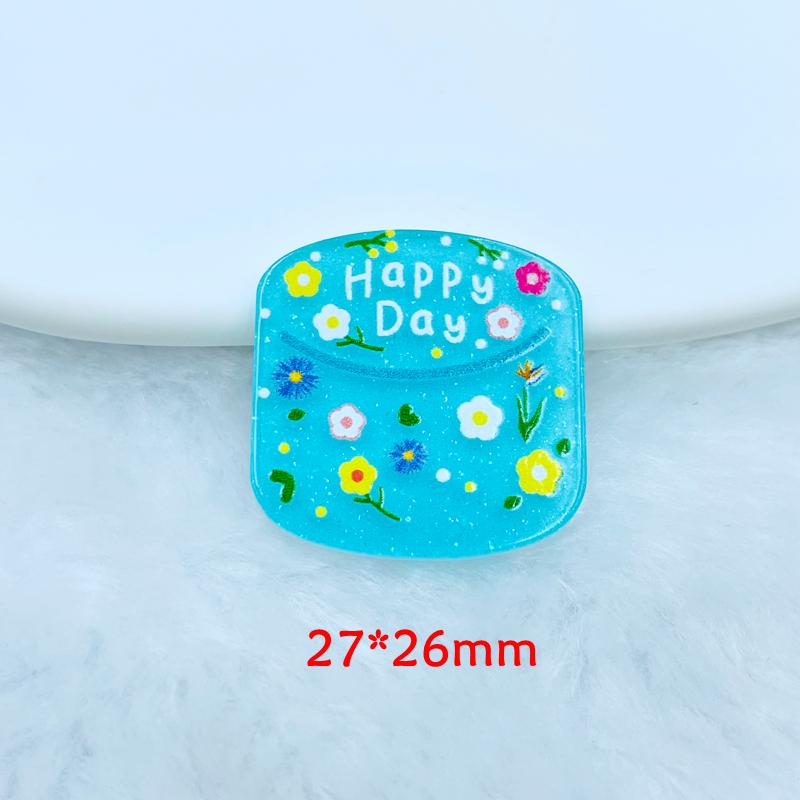 10 New Kawaii Cartoon Cake Series Acrylic Flat Diy Crafts Scrapbook Hair Bow Center Accessories Embellishment A89