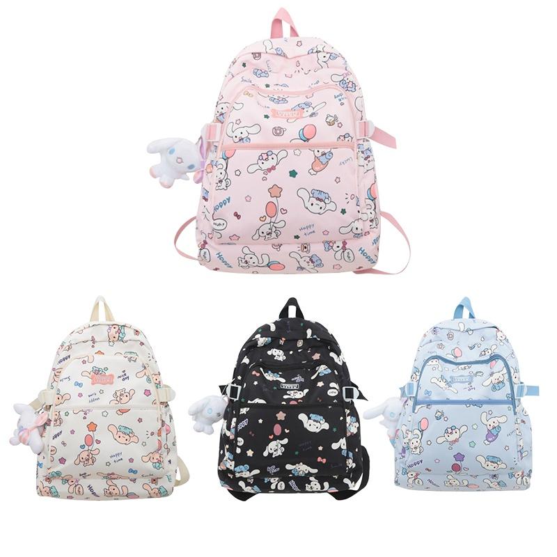 Cute Cartoon Shoulder Bag For Girls Large Capacity Waterproof Nylon Material