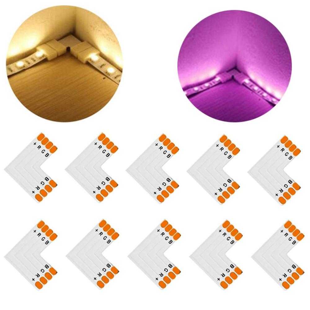 

RGB LED Strip X/T/L Shape Led Connector RGB Light Strip Accessories Corner Connector Extension Wire