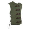 Men Medieval Cosplay Vest Medieval Costume Accessories, Medieval Cosplay Vest with Adjustable Buckles and Drawstring