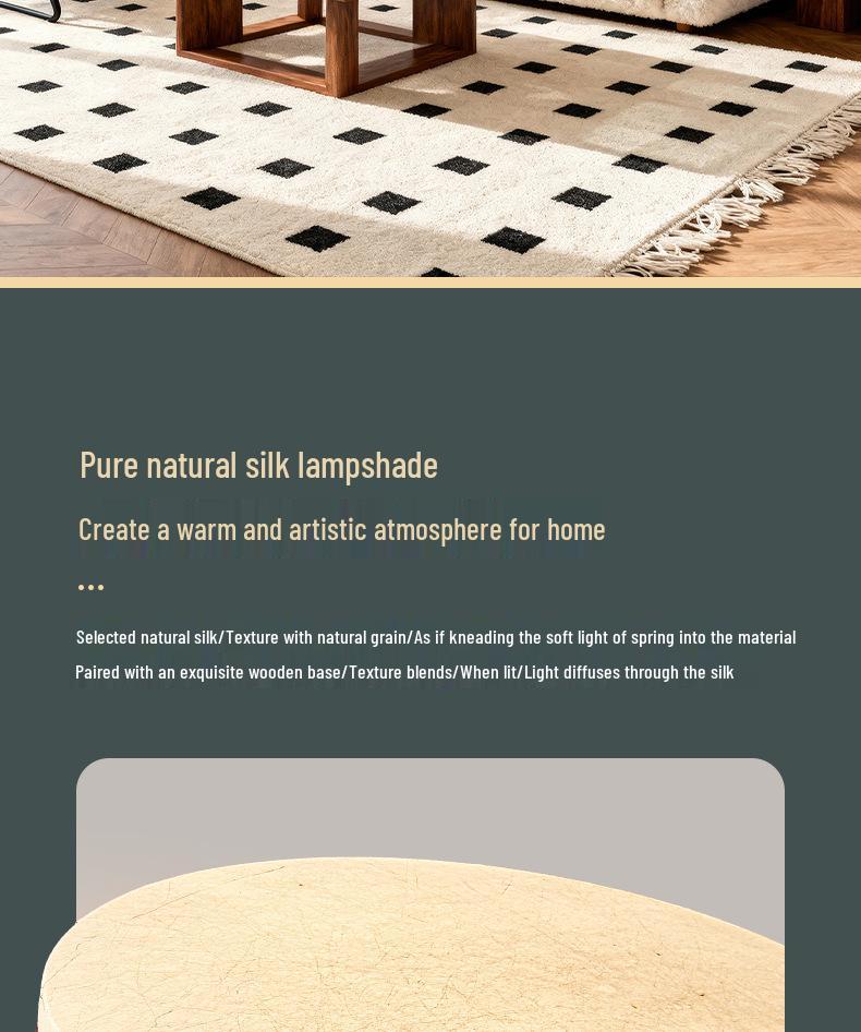 Retro Walnut Zen Ceiling Light with Song Dynasty Silk Aesthetics