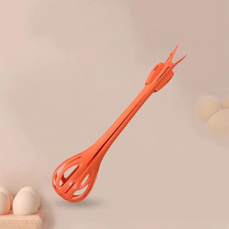 Manual Egg Beater And Whisk - Egg Mixer, Hard Boiled Egg Turner, Food Tongs, And Cream Whipper For Baking And Cooking