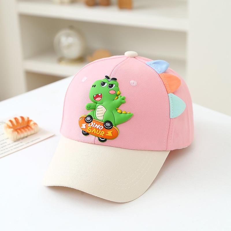 Children's Dino Cartoon Baseball Cap - Cute Duckbill Hat for Boys & Girls, Spring Sun Protection for Outdoor Play
