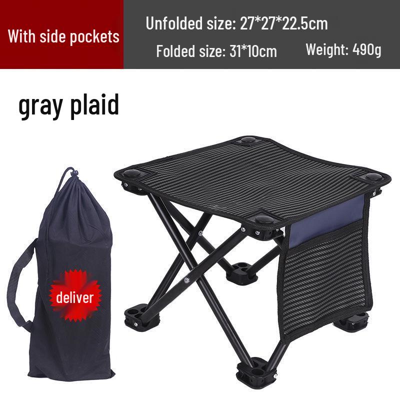 Portable Outdoor Folding Stool for Fishing, Sketching, and Picnics
