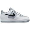 New Nike Air Force 1 Low Cut Out White Grey Black Swoosh DV3501-100