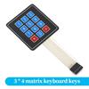 20 Key Membrane Switch Keypad 4x4 4x5 Matrix Matrix Keypad Professional Keyboard PCB  Electronics
