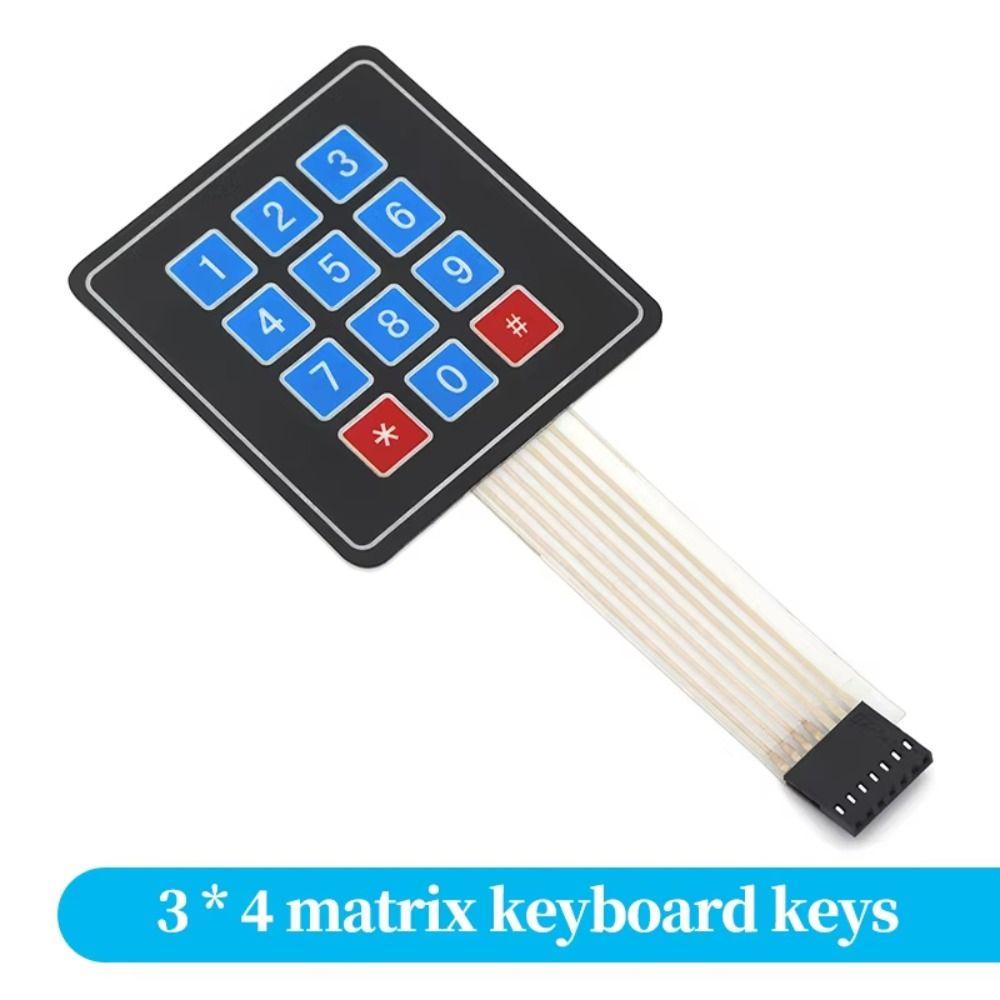 20 Key Membrane Switch Keypad 4x4 4x5 Matrix Matrix Keypad Professional Keyboard PCB  Electronics