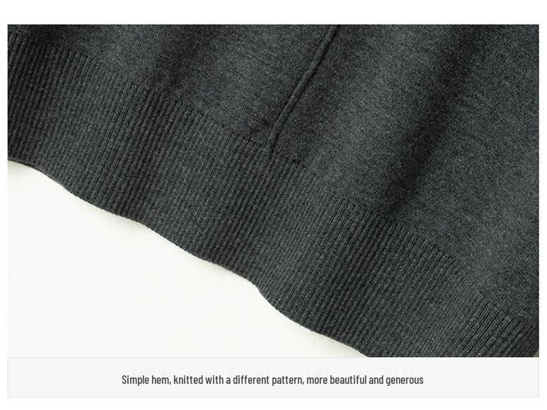 Genuine Brand Women's Autumn/Winter Wool Knit Top - Slim, Skin-Friendly, Versatile, Hollowed Design