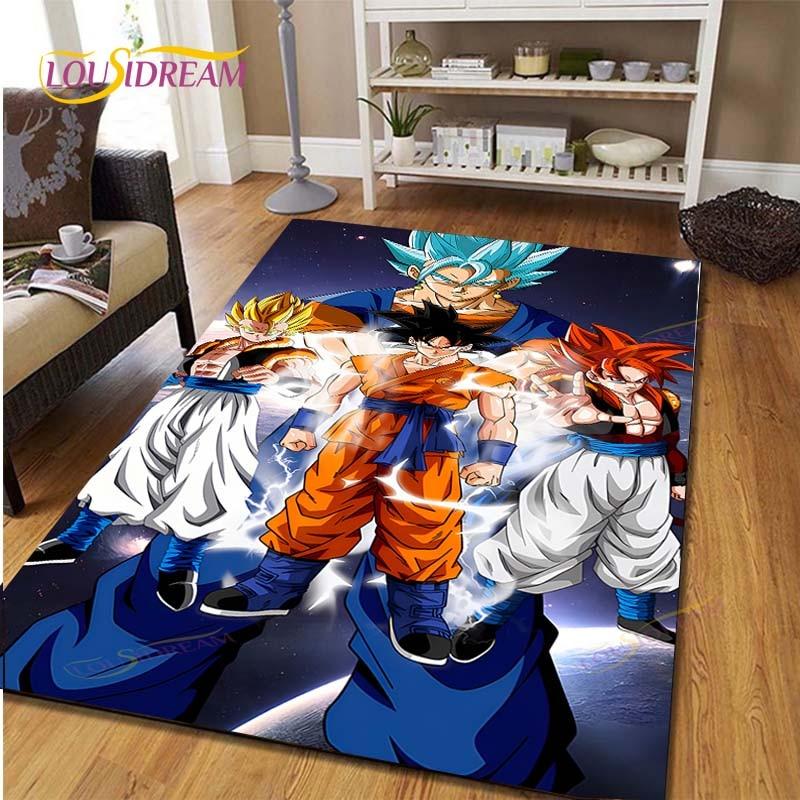 Anime Dragon Ball Goku Children's Play Area Carpet Children's Game Floor Mat Cartoon 3D Pattern Living Room Decorative Carpet