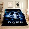 Custom Name Avatar World Flannel Blanket Throw Blanket Soft Warm Sofa Bed Decor Unique Gift