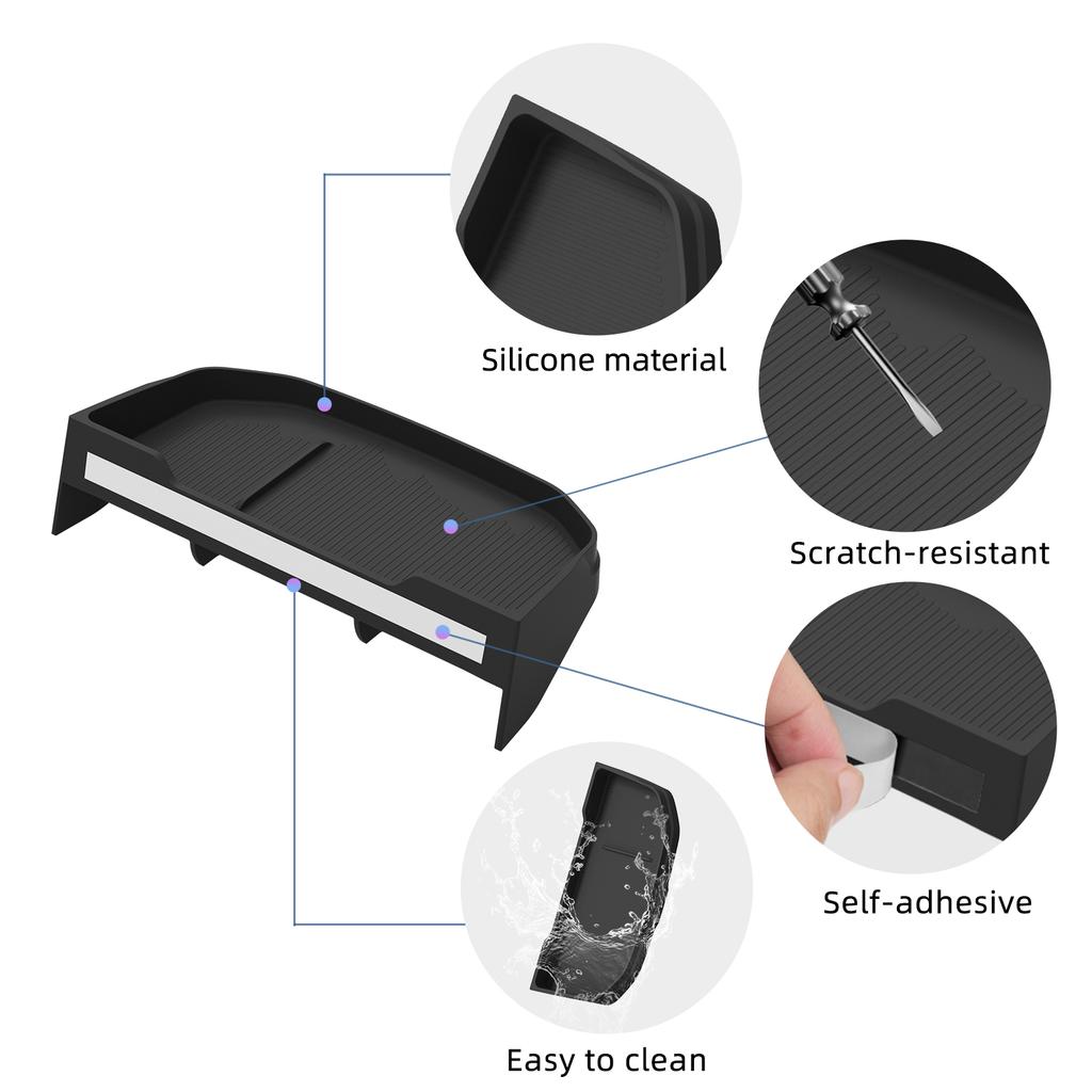 Smabee Right Drive for Geely Proton X50 2025 2026 Dashboard Storage Box Center Hidden Tray Behind Screen Accessories Silicone