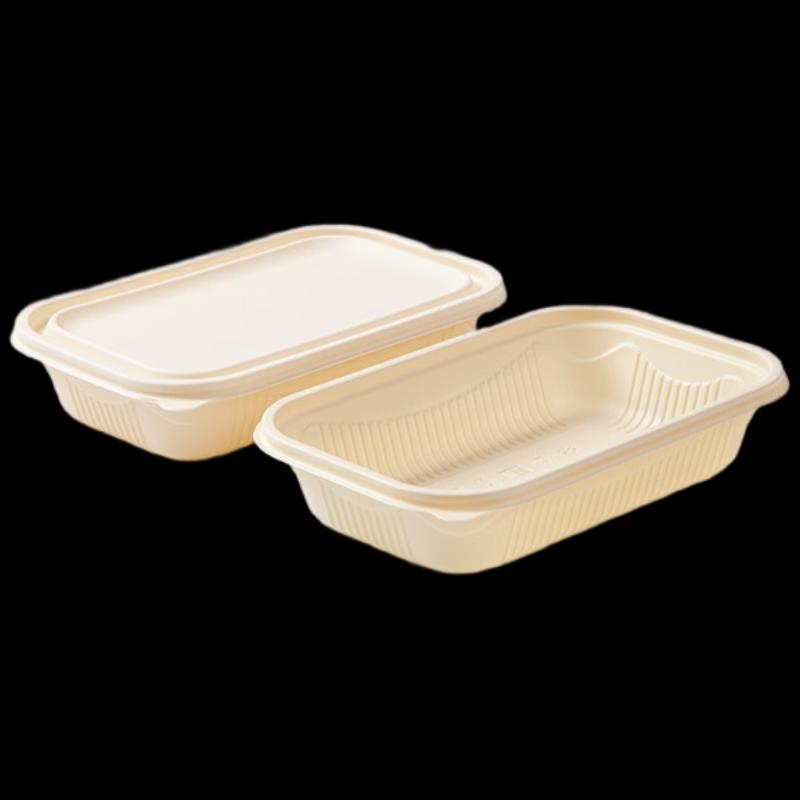 Mr. Corn Biodegradable Corn Starch Food Containers with Lids