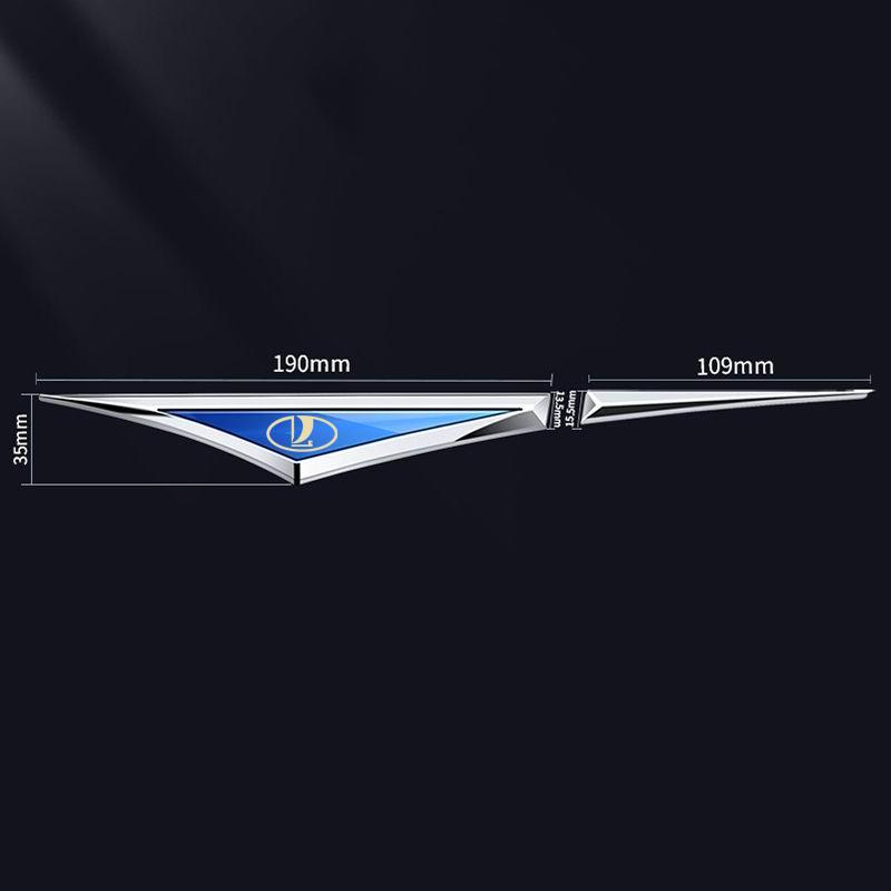 AVV1 Car Door Side Fender Logo Blade Emblem Badge Sticker For LADA Niva 4X4 BRONTO Vesta Granta Largus Samara Decoration Accessories