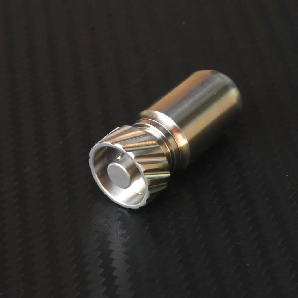 EDC TA2 Pure Titanium Waterproof Tank Pill Box, EDC Survival Seal Container, Necklace Keychain