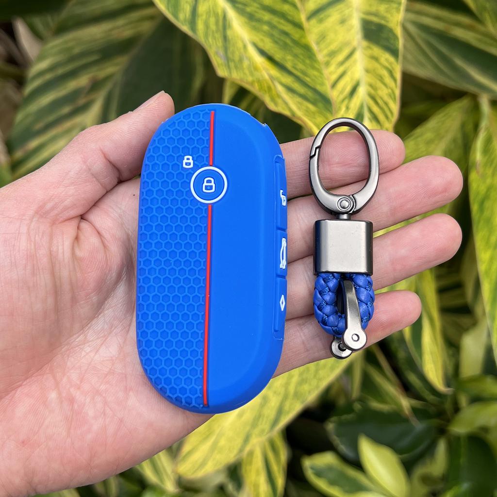 Silicone Car Key Case Holder Shell Soft Remote Cover Protector for Bmw Mini Countryman Cooper One 2023 2024 Accessories Keychian