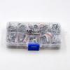 MNFT 80pcs/Box size1-10# Fishing Rod Guide Tip Repair Kit Set DIY Eye Rings Stainless Steel Frames Ceramics TS Line Guide Ring