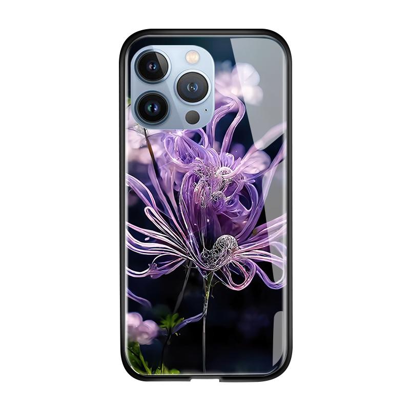 Tempered Glass Phone Case For iPhone 11 12 13 14 15 16 17 Redmi 10 12 14C Note10 Note14 Xiaomi 11Lite PocoC75 Soft Edge Shockproof Smooth Shell