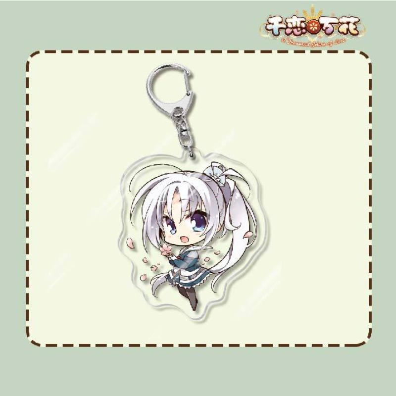 Game Senren Banka Anime Peripheral Acrylic KeyChain Murasame Tomotake Yoshino Keyring Pendant Decorative Accessories Gift