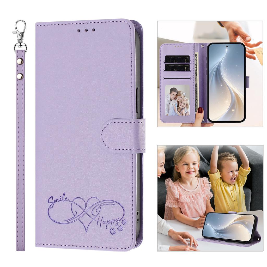 Applicable INFINIX HOT 70 4G Leather Case Happy Embossed GT 50 PRO 5G Flip Card Wallet