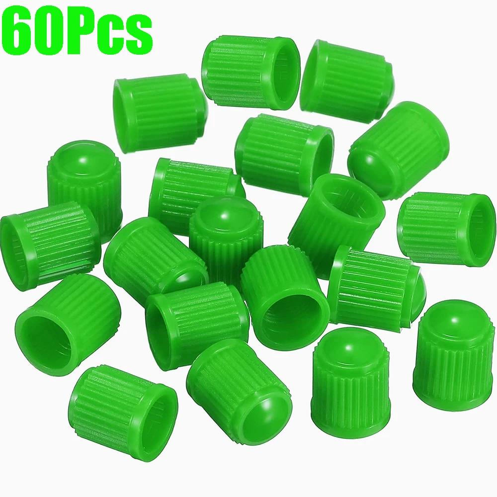 Tyre Valve Dust Caps Valve Stem Covers Plastic Tire Caps With O Rubber Ring For Car, Motorbike, Trucks, Bicycle Airtight Seal