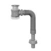 A25F-Odor-Free& Backflow-Preventing Flexible Expandable Pipe Drain Kit For Bathroom Sink- Space-Saving Design