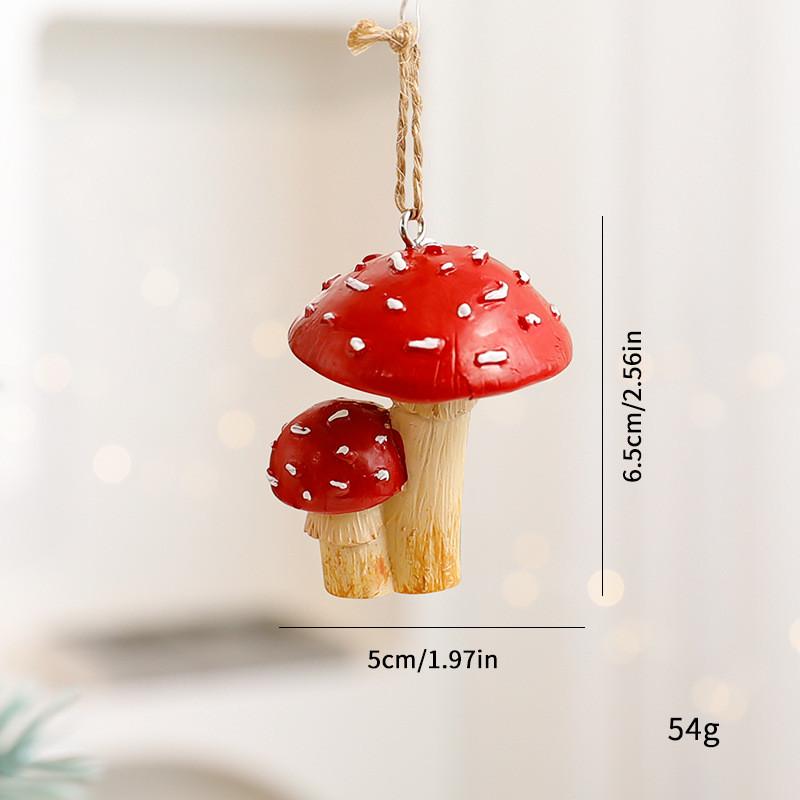 Christmas Mushroom Gift Box Set Resin Collectible Holiday Decor Items For Festive Display Style B