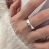 Adjustable Women's Smiley Face Metal Ring - Trendy Index Finger Jewelry
