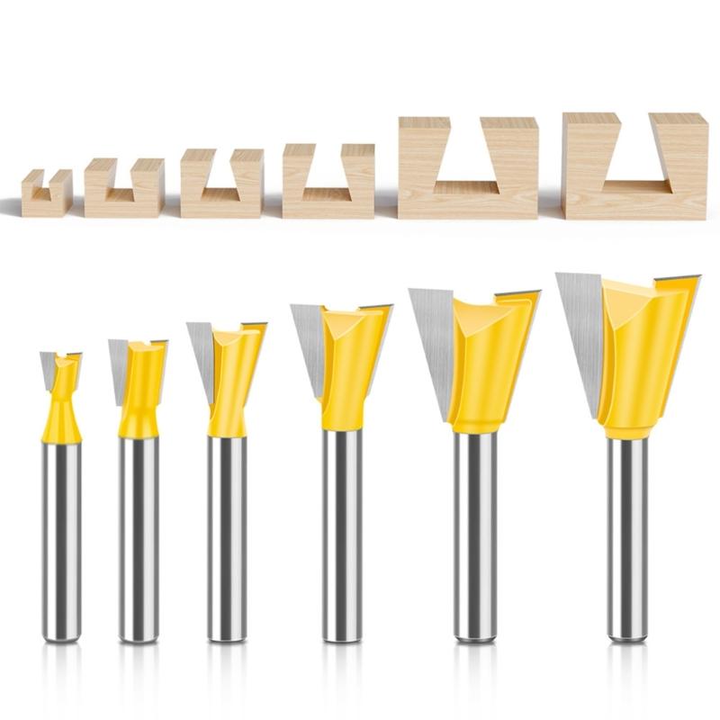 Milling Cutter Wood Carving Dovetail Joint Router Bit 14 Degree Woodworking Engraving Bit Milling Furniture Accessories