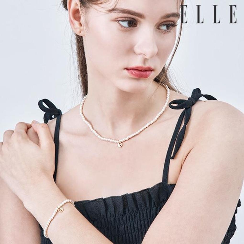 [ELLE Schmuck] Einfaches Signature Perlenarmband ELBRBB098