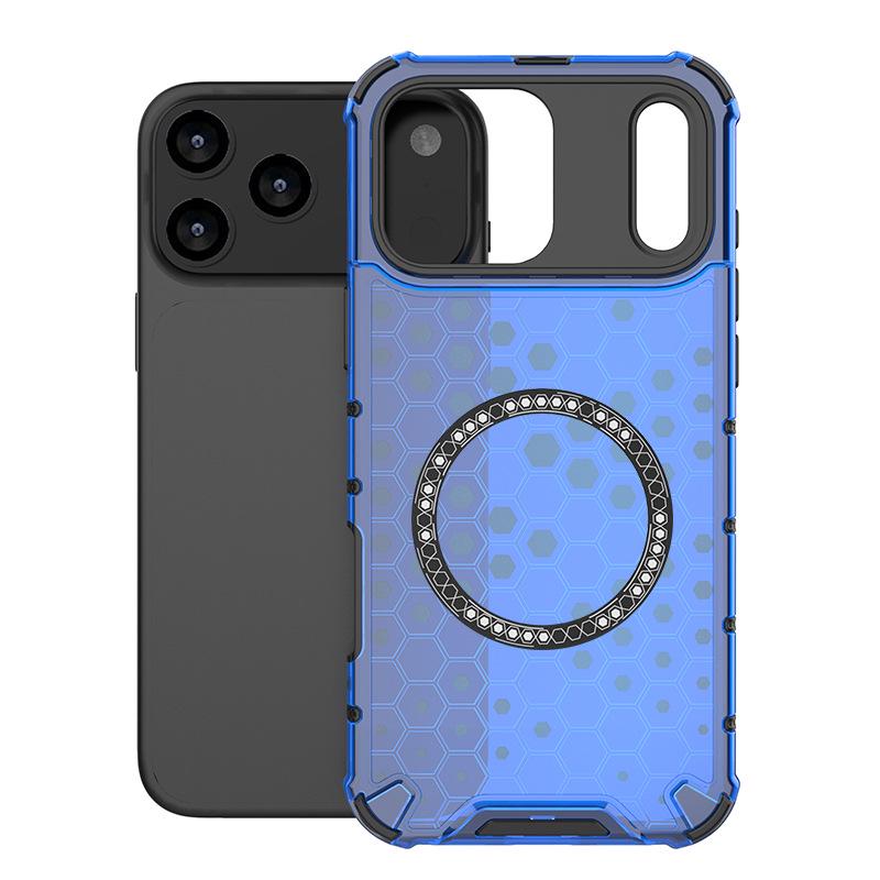 iPhone 17 Pro Max Honeycomb Magnetic Case with Airbag Protection iPhone 15 Pro